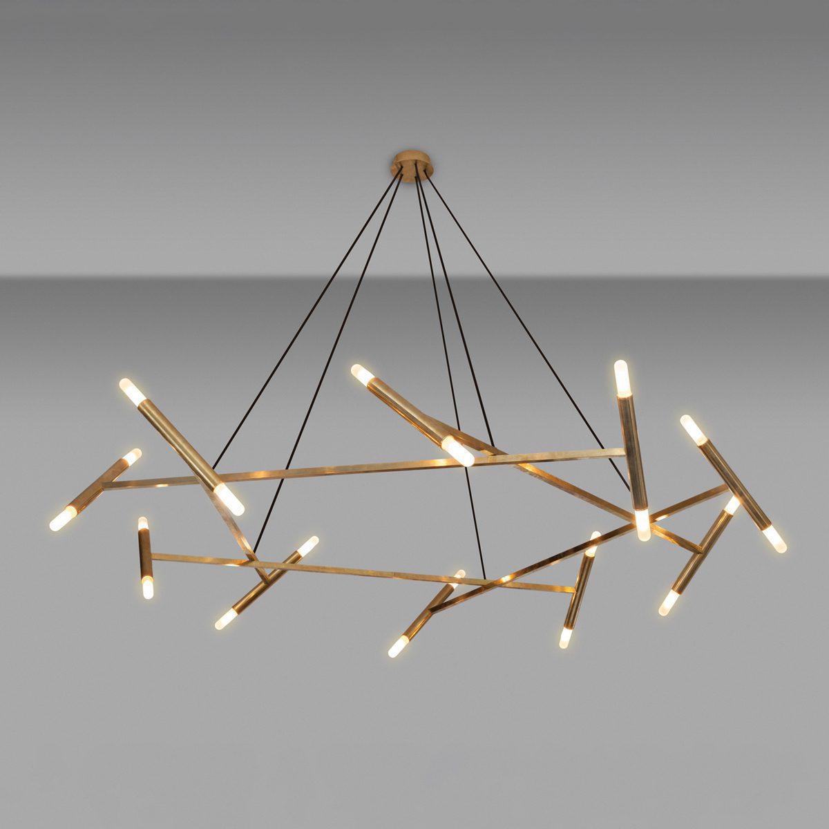 Elegant Le Diamant Crystal Chandelier - Luxury Ceiling Light Fixture for Dining Room, Living Room & Bedroom Decor