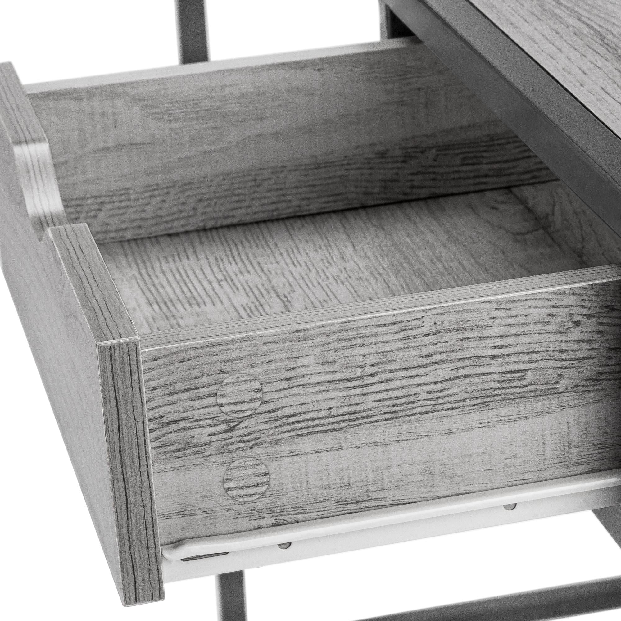 Monarch Computer Desk - Modern Grey & Dark Grey Home Office Desk for Work & Study | Ergonomic Design for Comfortable Workspace