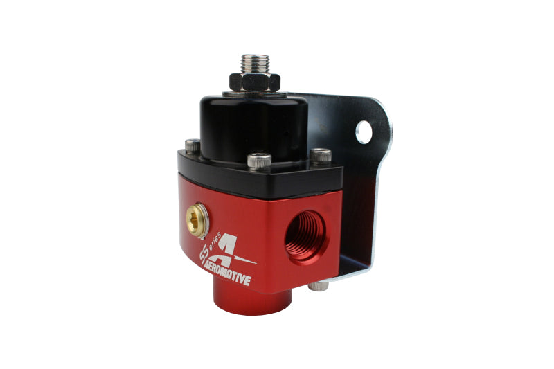 Aeromotive Adjustable Fuel Pressure Regulator - Billet 2 Port AN 6 for Carbureted Engines - Perfect for High-Performance Racing & Classic Car Restoration Projects