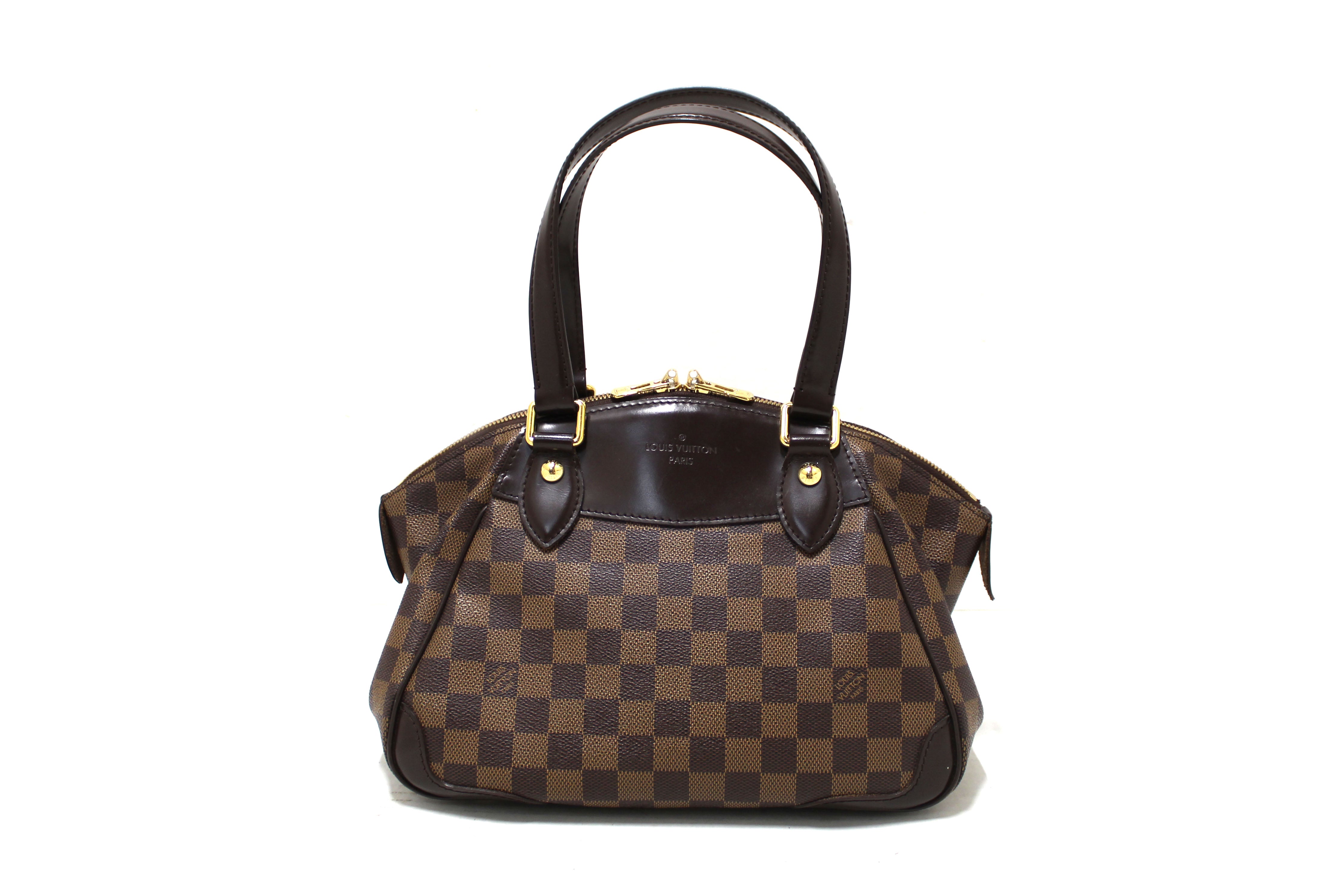 Authentic Louis Vuitton Damier Ebene Verona PM Crossbody Handbag for Women - Luxury Leather Shoulder Bag for Work, Travel & Everyday Use