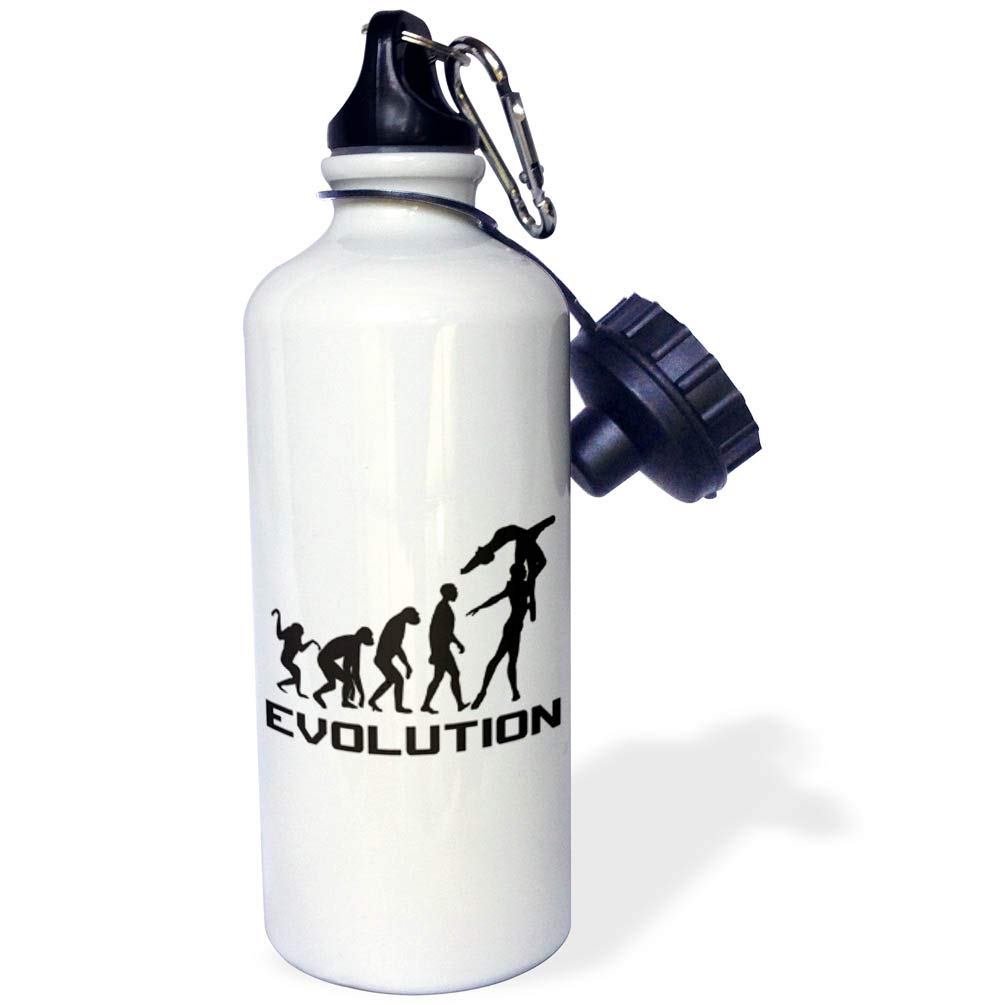 3D Rose Evolution of a Ballet Dancer 21oz Insulated Sports Water Bottle - Leakproof Stainless Steel Gym Bottle for Dancers, Athletes & Fitness Enthusiasts - Perfect for Ballet Practice, Workouts & Outdoor Activities