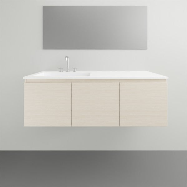 ADP Glacier Lite Door and Drawer Slim Vanity with Cast Marble Top - Modern Bathroom Vanity Set for Small Spaces, Powder Room & Guest Bath Installation
