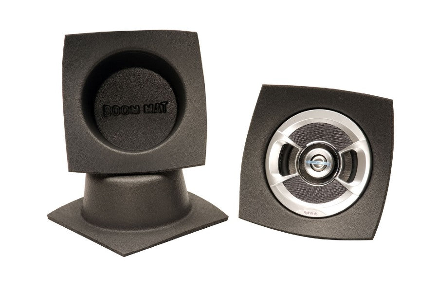 Design Engineering 4-Inch Slim Round Speaker Baffles Pair - Perfect for Car Audio & Home Theater Sound System Installation