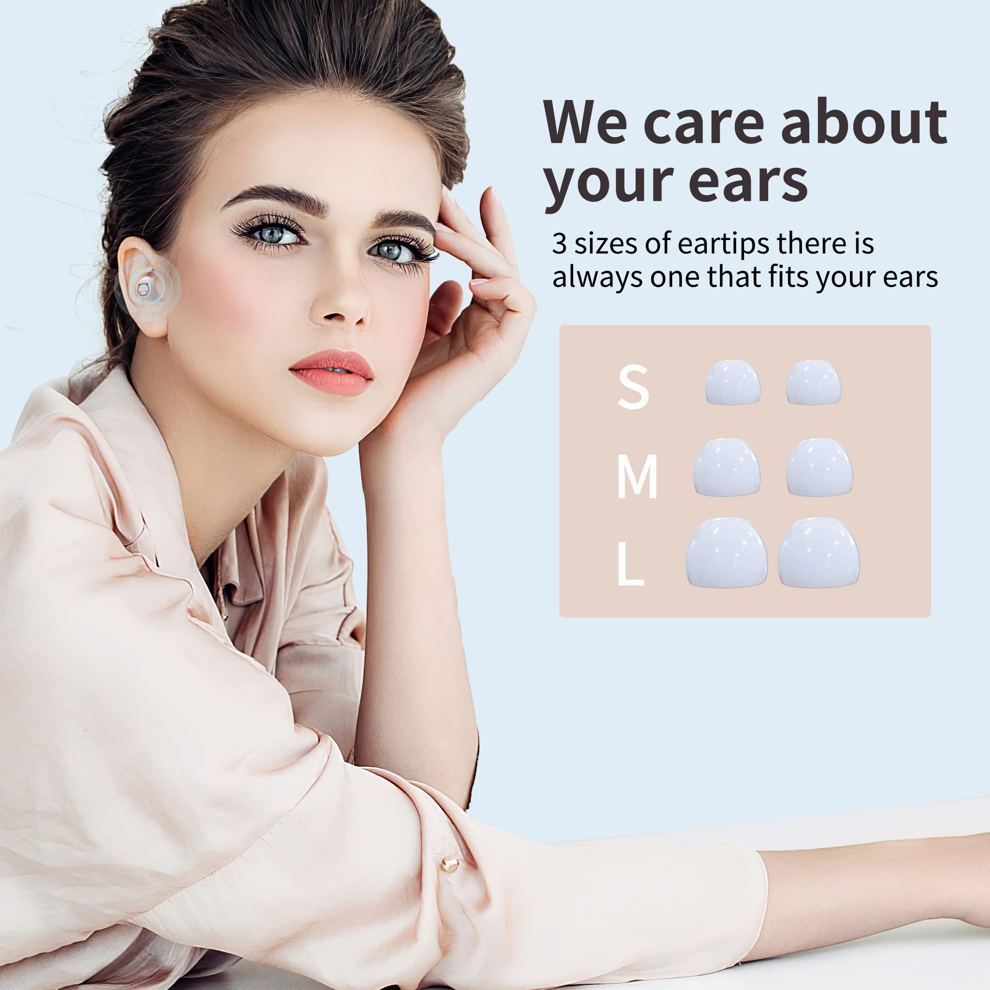 Pink Wireless Bluetooth Earbuds for Girls - 5.3 Bluetooth with Built-in Mic, 36H Playtime, IPX5 Waterproof, Noise Cancelling, LED Display, USB-C Charging - Perfect for Workouts, Sports, Running & Gym