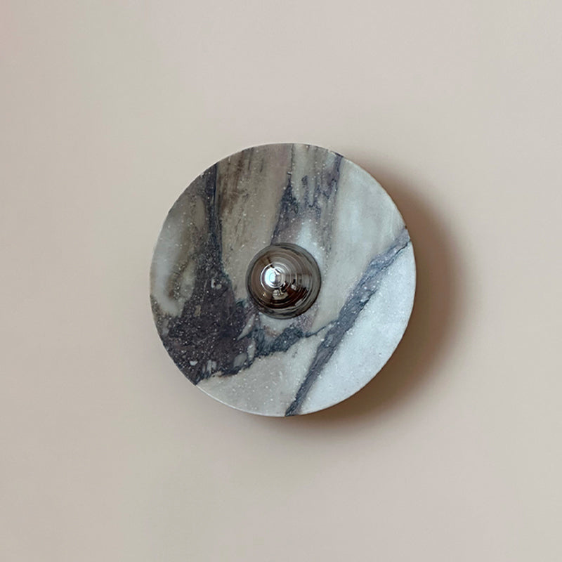 Calacatta Marble Wall Sconce Light - Modern Gold Finish Bathroom Vanity Lighting for Bedroom, Hallway & Living Room Decor