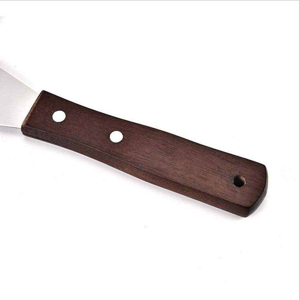 Premium Stainless Steel Offset Icing Spatula - Wooden Handle Cake Decorating Tool for Smooth Frosting & Baking - Perfect for Cakes, Cupcakes, Cookies & Dessert Decorating