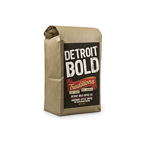 Premium Light Roast Ground Coffee - 100% Arabica Beans - 6 Pound Bulk Bag (6 x 1lb) - Detroit Bold Flavor - Perfect for Home Brewing, Office Use & Gifts