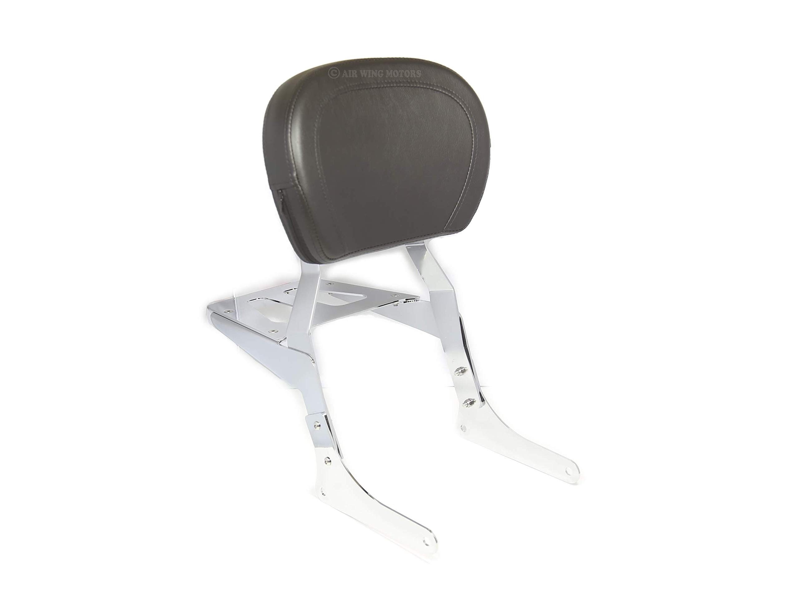 Honda Rebel CMX250 CMX 250 Sissy Bar Backrest (1985-2016) - Passenger Backrest & Luggage Rack with Safety Reflector | Perfect for Long Rides & Touring Accessories