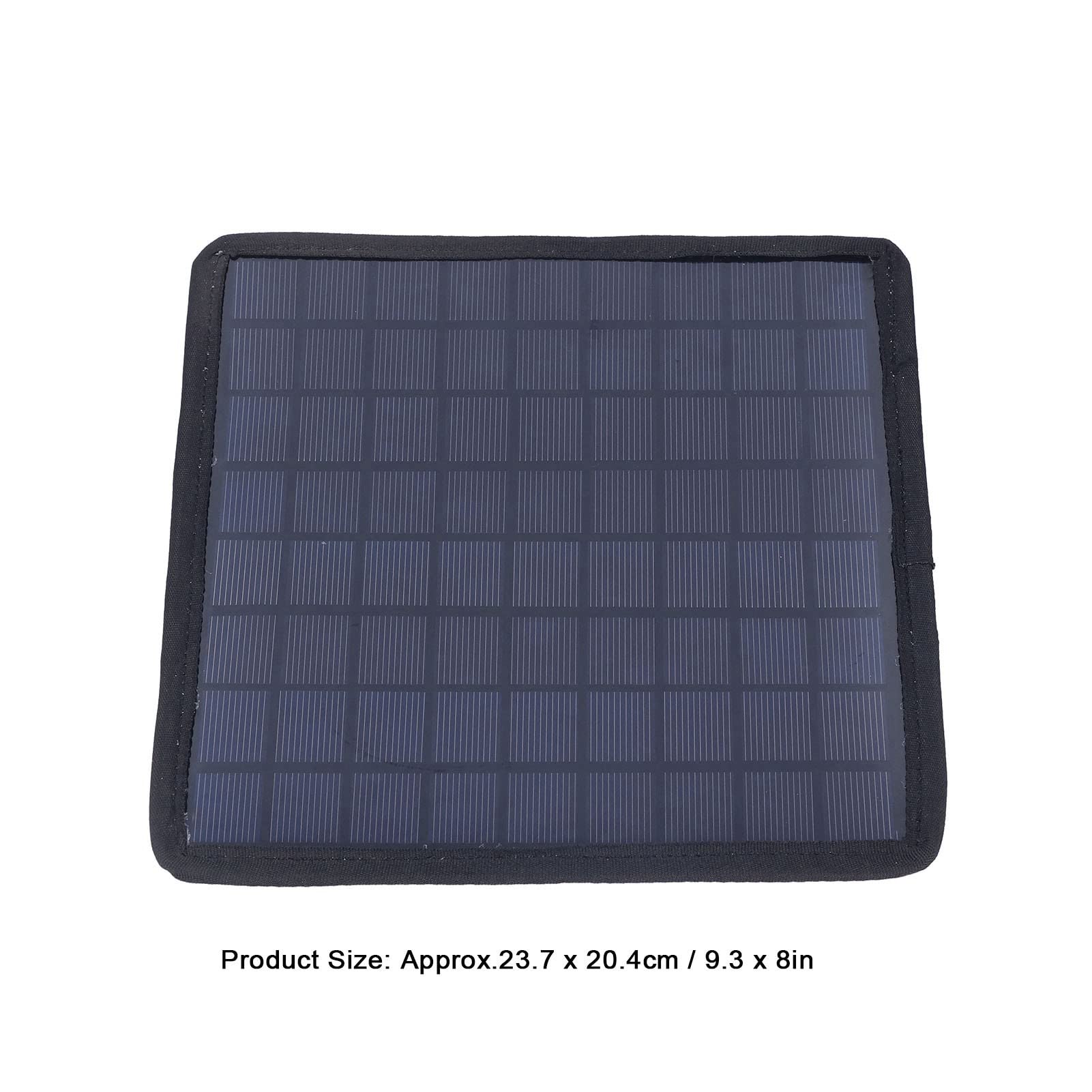 EXCLUZO 6W 18V Portable Solar Panel Charger - Waterproof & Foldable Solar Charger for 12V Car Battery, RV, Boat, Camping - High Efficiency in Low Light Conditions for Outdoor Adventures