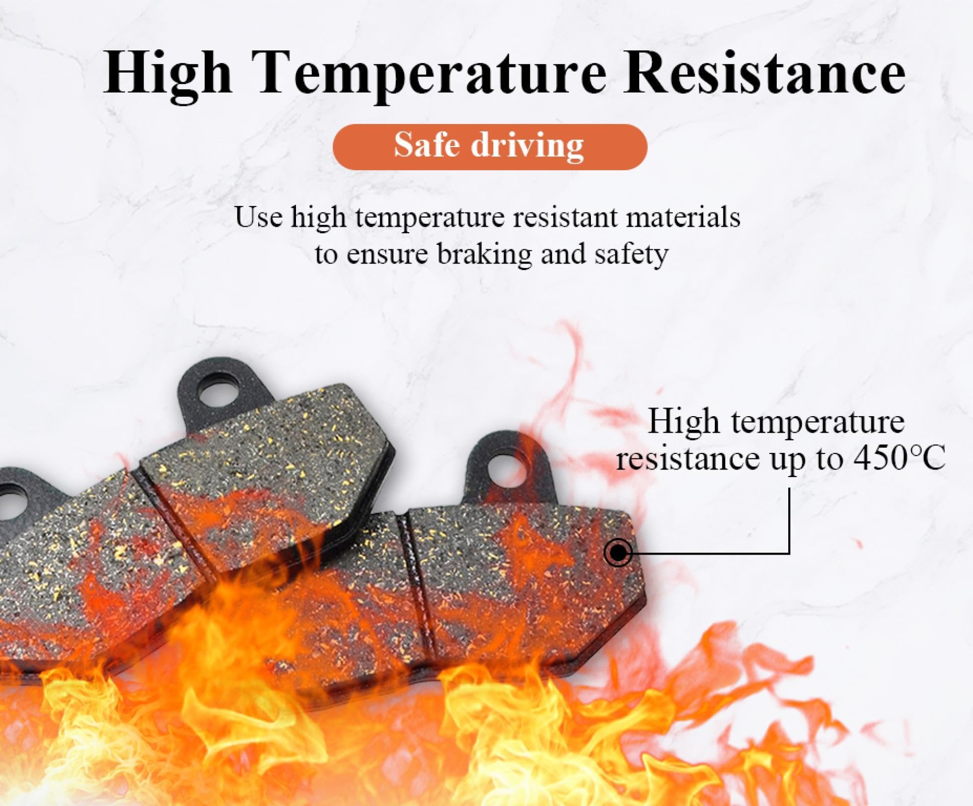 High-Performance Motorcycle Brake Pads for SUZUKI VZR 1800 VZR1800 Boulevard M109R K6 K7 (2006-2007) - Front Brake Pads for Smooth Stopping & Enhanced Safety - Perfect for City Commuting & Highway Riding
