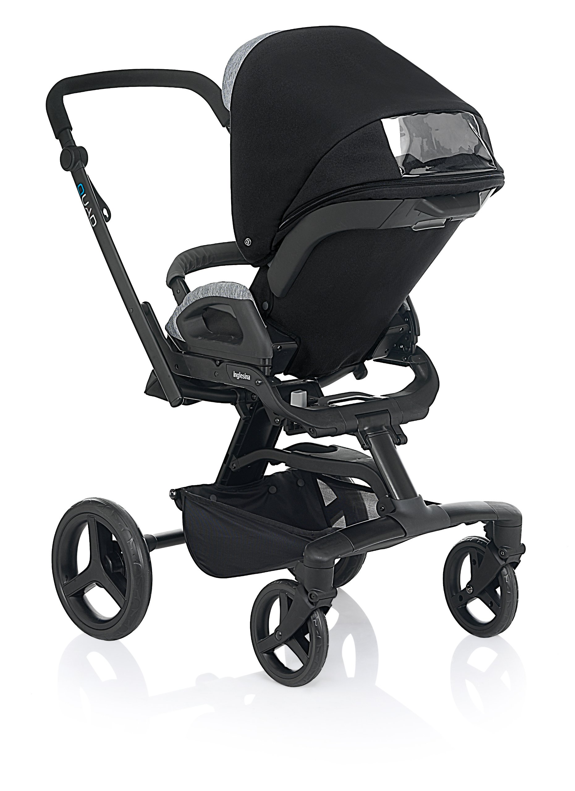 Inglesina Quad Stroller Vulcano - Lightweight 4-Wheel Baby Stroller with Adjustable Canopy & Storage Basket | Perfect for Travel, Shopping & Daily Walks