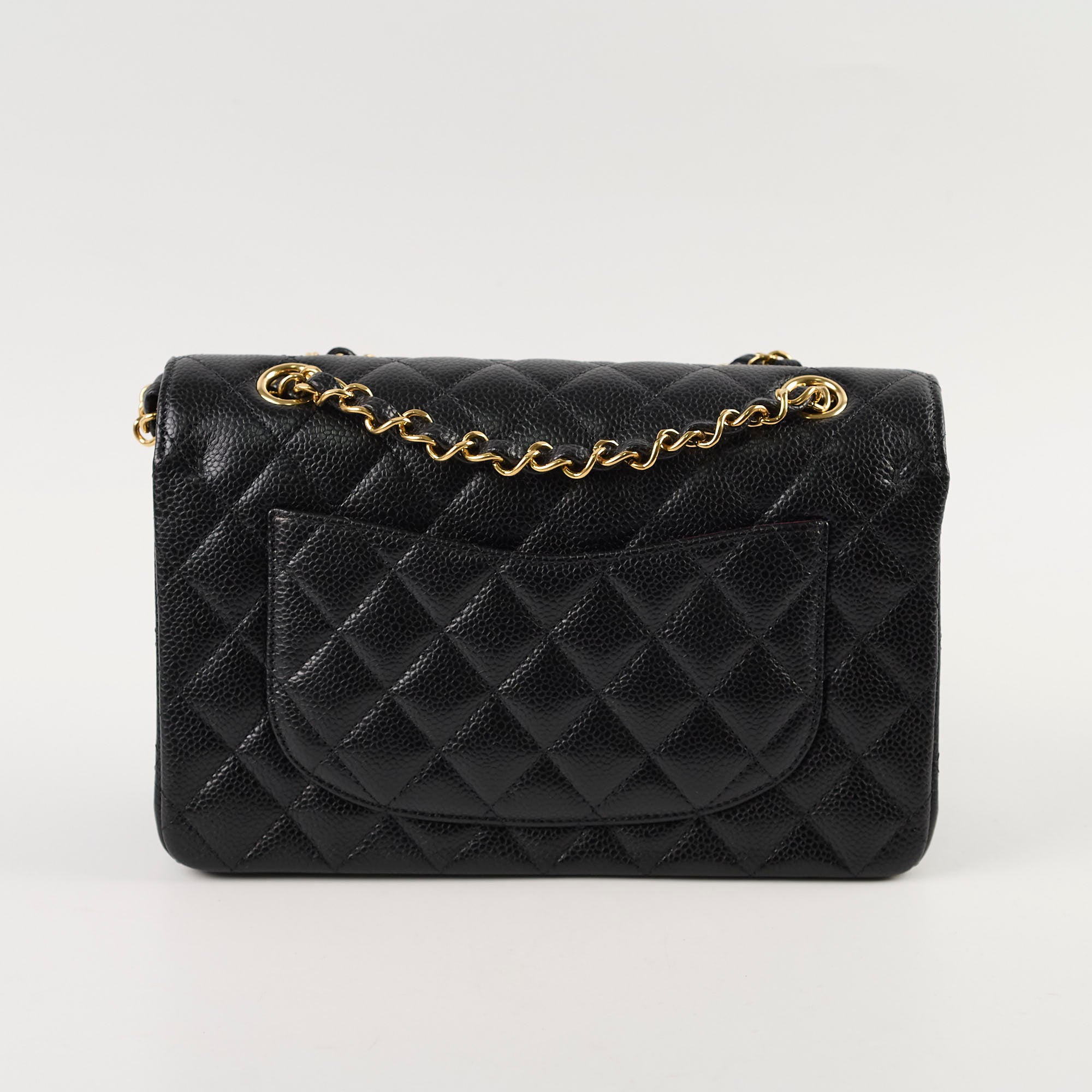 Chanel Caviar Small Classic Flap Bag with Gold Hardware & Microchip - Luxury Crossbody Purse for Women, Perfect for Date Night & Special Occasions
