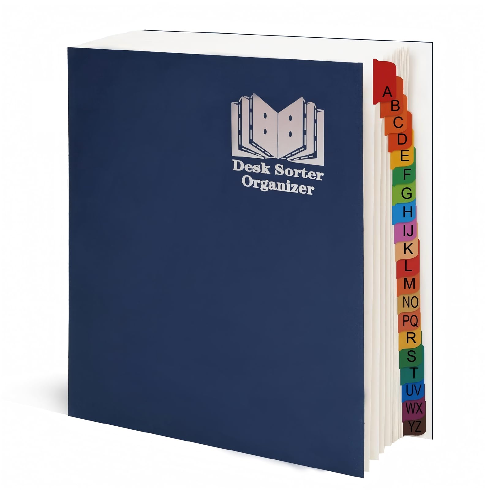 A-Z Accordion File Organizer - Alphabetical Paper Sorter with 12 Multicolor Folders - Perfect for Office, School & Home Document Organization