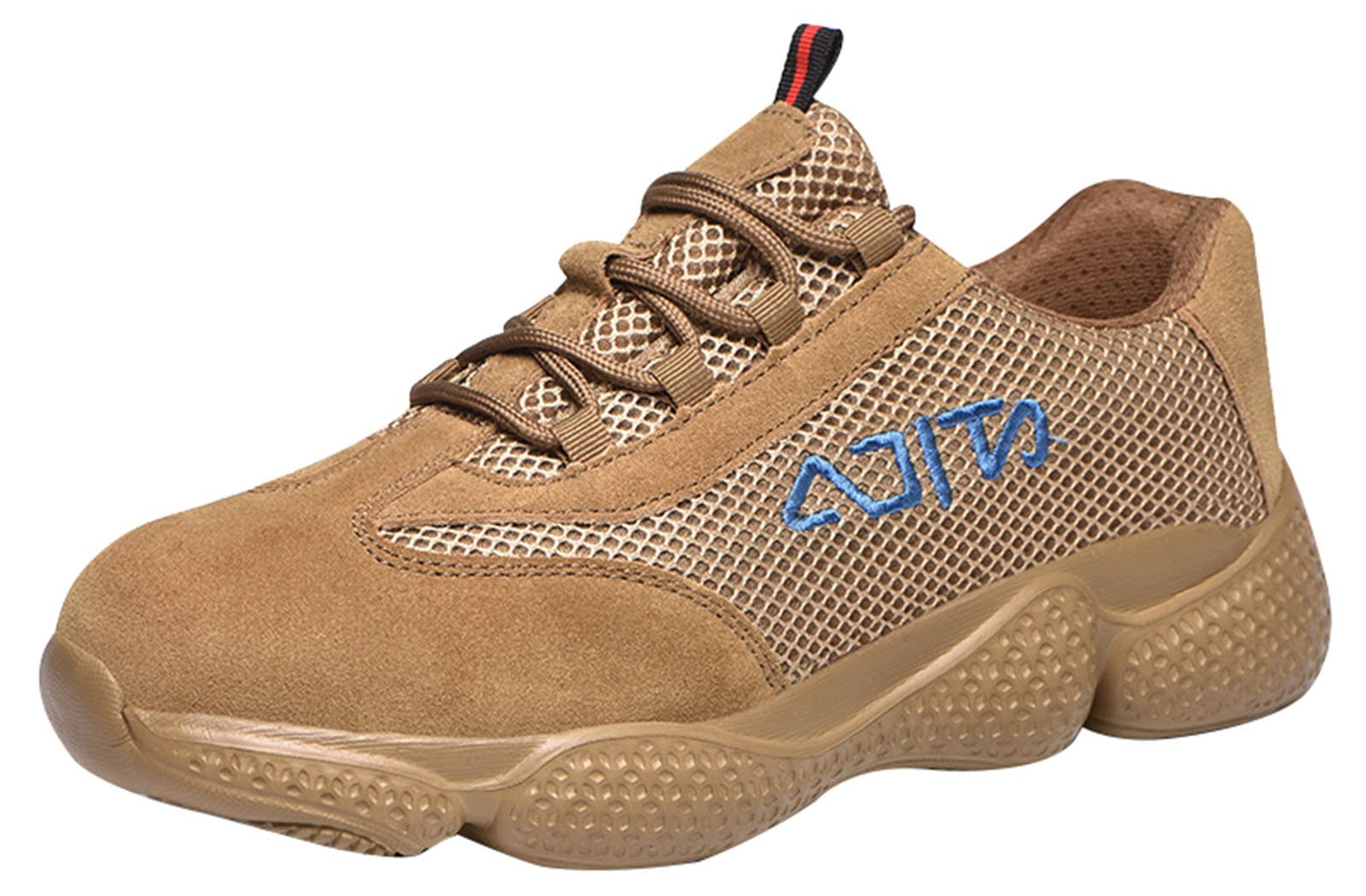 Steel Toe Work Sneakers for Men - Breathable Lightweight Safety Shoes with Non-Slip Sole | Construction, Warehouse & Outdoor Work Safety Footwear
