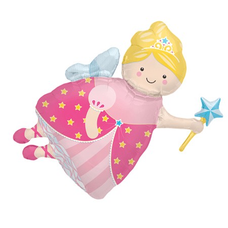 36 Inch Fairy Godmother Balloon - Large Latex Birthday Party Decorations for Disney Princess Theme, Baby Showers & Gender Reveals