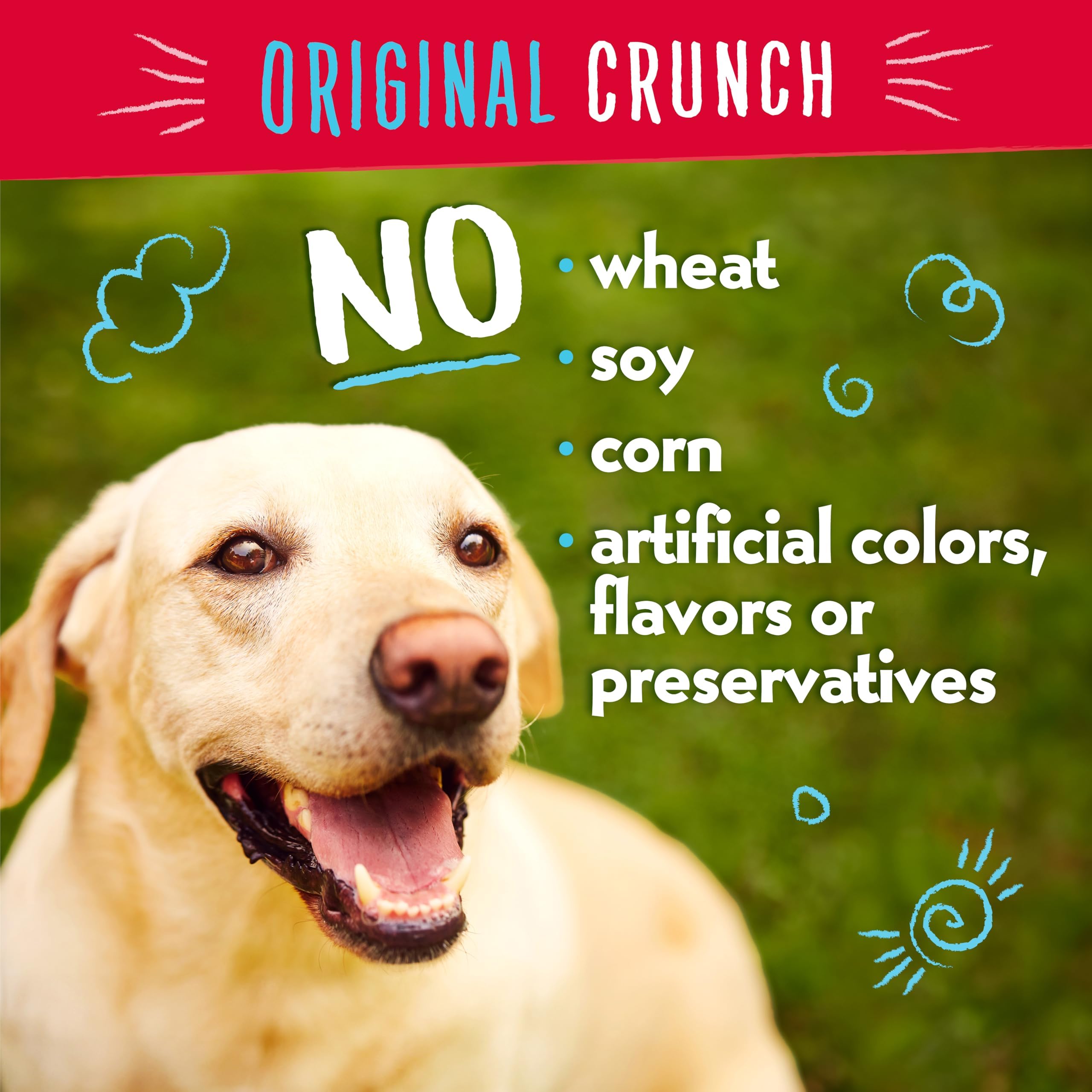 Charlee Bear Original Crunch with Liver Dog Treats 16oz (4-Pack) - All Natural Made in USA Grain Free Training Snacks for Small Medium Large Dogs - Perfect for Obedience Training & Reward Treats