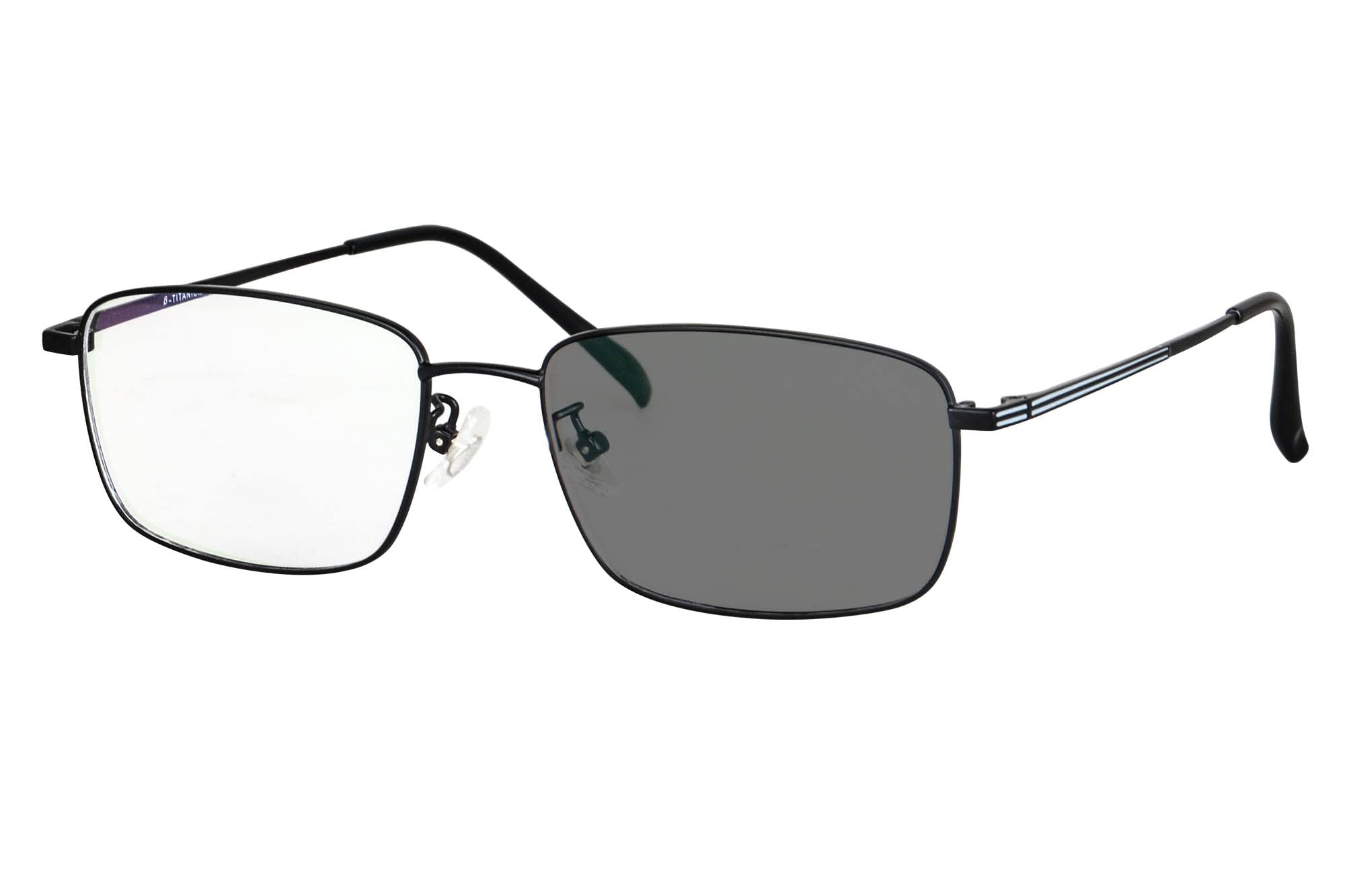 SHINU Photochromic Blue Light Blocking Glasses with Titanium Frame for Men & Women - Computer Glasses, Transition Sunglasses for Outdoor & Indoor Use (Model 8322)