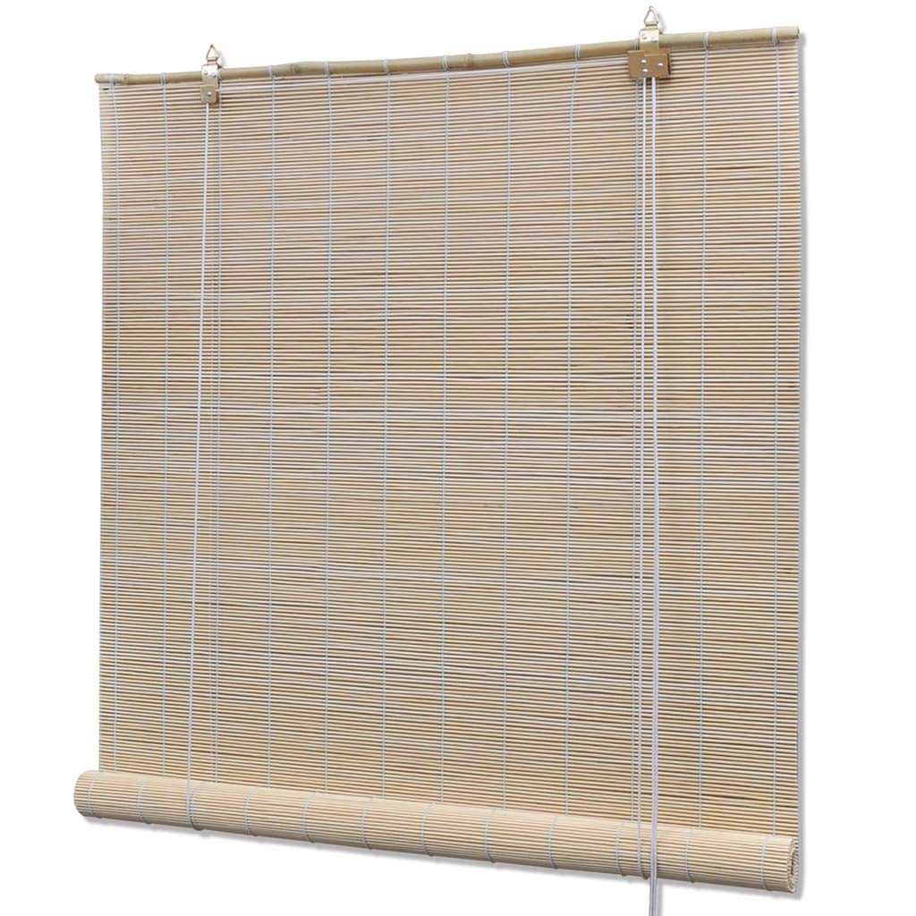 Natural Bamboo Roller Blinds - 55.1