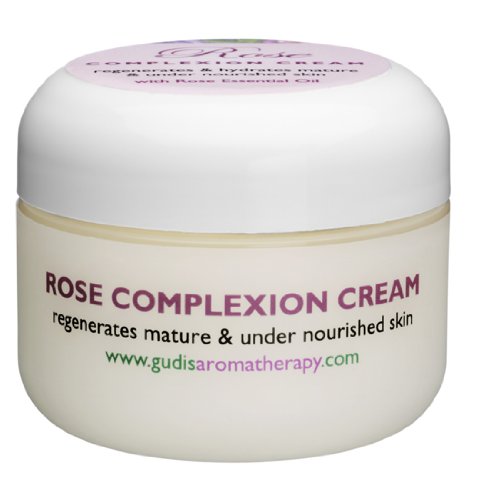 Gudi's Aromatherapy Rose Complexion Cream - 1 oz Hydrating Face Moisturizer for Dry Skin | Perfect for Daily Skincare Routine & Nighttime Use