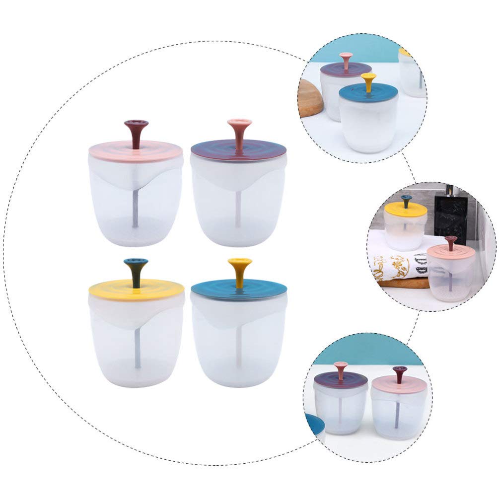 Cabilock 4-in-1 Electric Milk Frother with 4 Foam Cups - Handheld Bubble Maker for Lattes, Cappuccinos & Facial Cleansing - Perfect for Coffee Shops, Home Baristas & Skincare Routines