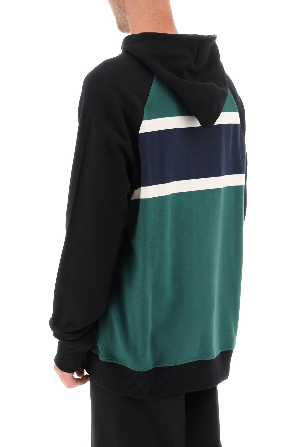 Vintage 70's Flocked Print Balmain Hoodie - Stylish Retro Unisex Pullover for Casual Wear & Street Fashion