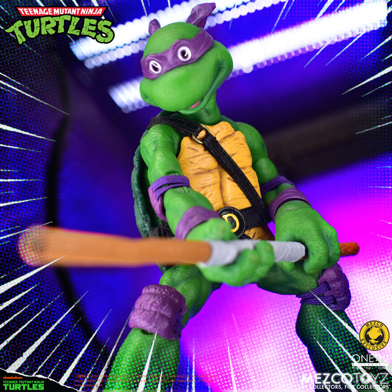Teenage Mutant Ninja Turtles Deluxe Animated Series Action Figure - Mezco One:12 Collective - Collectible TMNT Toy for Fans & Display - Perfect for Gifts, Collections & Home Decor