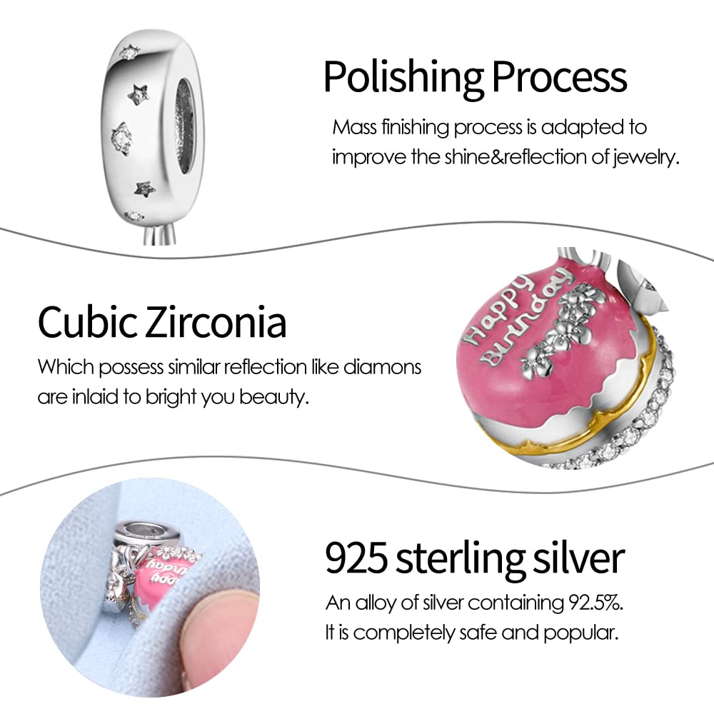 925 Sterling Silver Charms for Bracelets & Necklaces - Sunflower Beads & Madonna Dangle Pendants | Women's Jewelry Gifts for Birthday, Anniversary & Everyday Wear