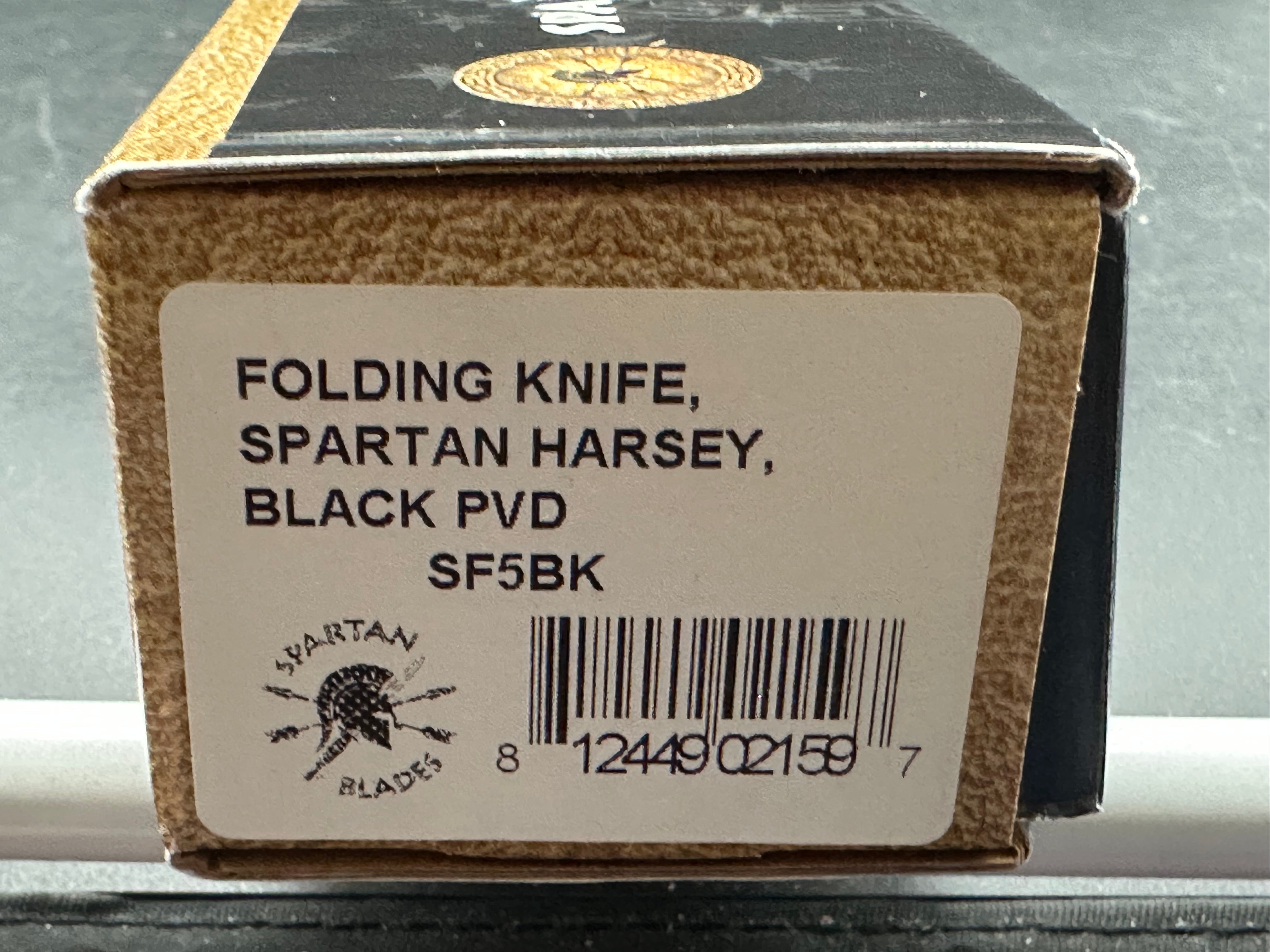 Spartan Blades Harsey Folder Tactical Knife - S45VN Steel Blade with Black PVD Coating | EDC, Outdoor Survival, Camping & Hunting Gear