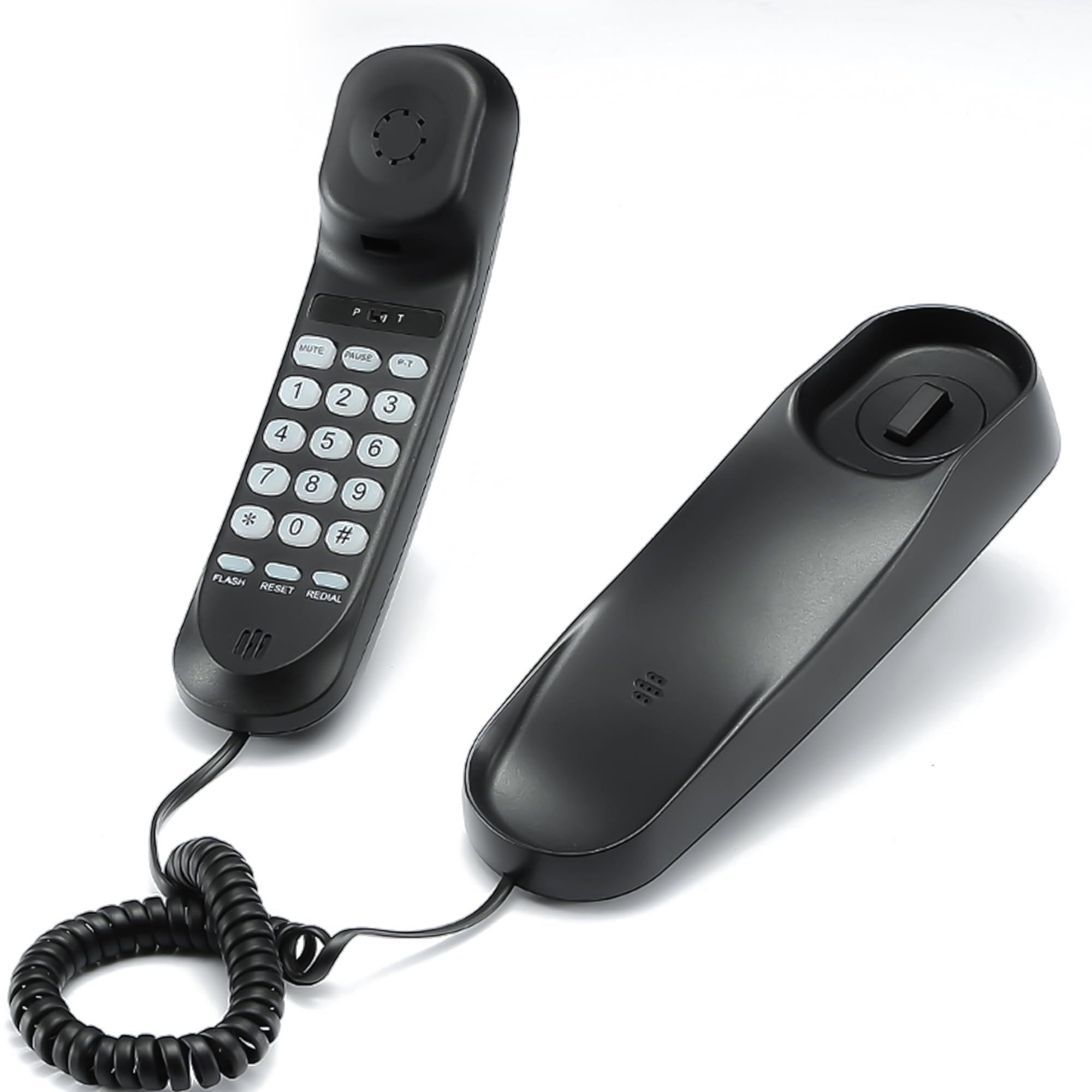 **Durable Corded Landline Phone for Seniors - Large Button Home & Office Telephone with Clear Sound - Ideal for Elderly, Visually Impaired & Home Use (Black)**