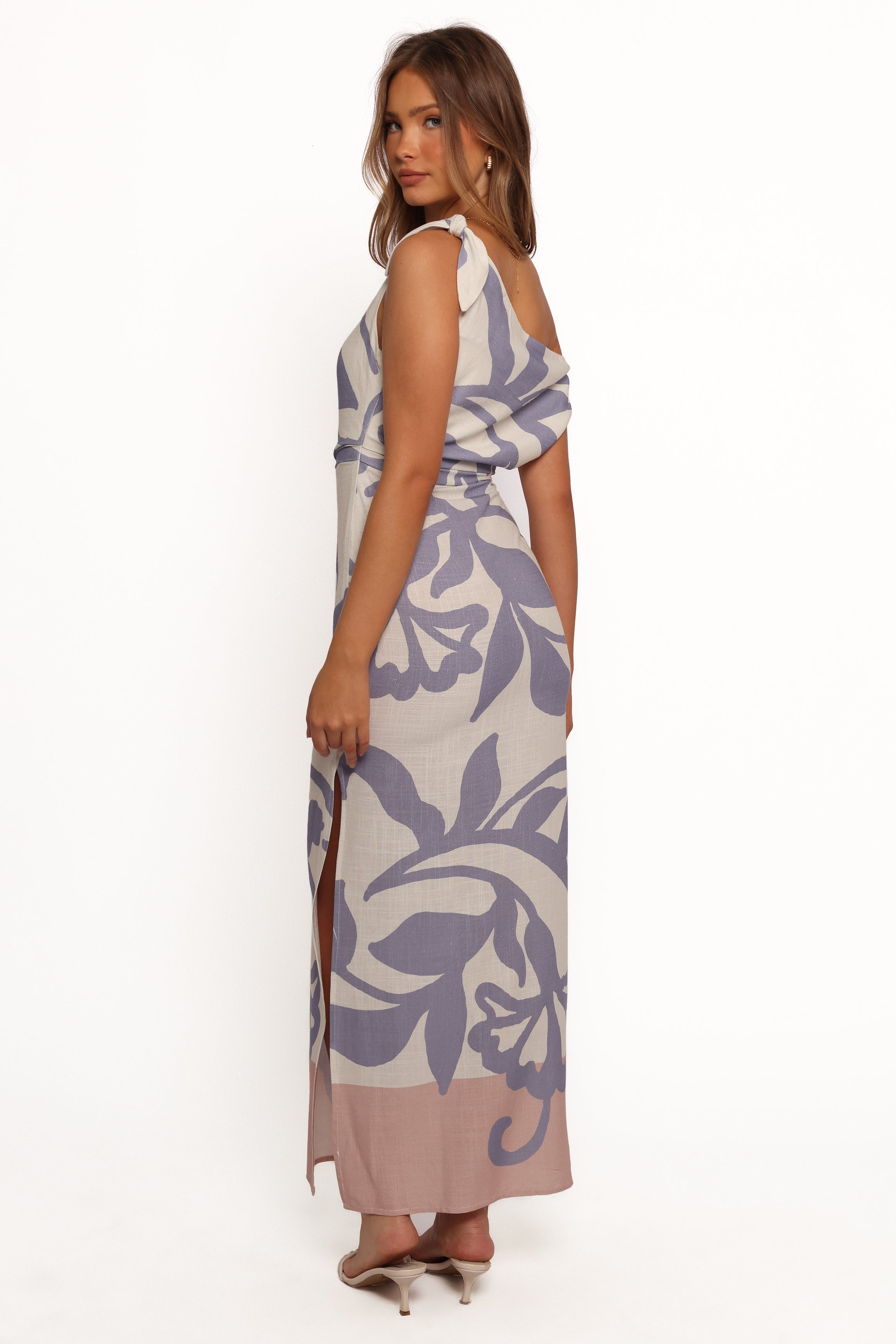 Ally Midi Dress by Sharon - Elegant Floral Print Women's Summer Dress for Casual Outings & Beach Vacations