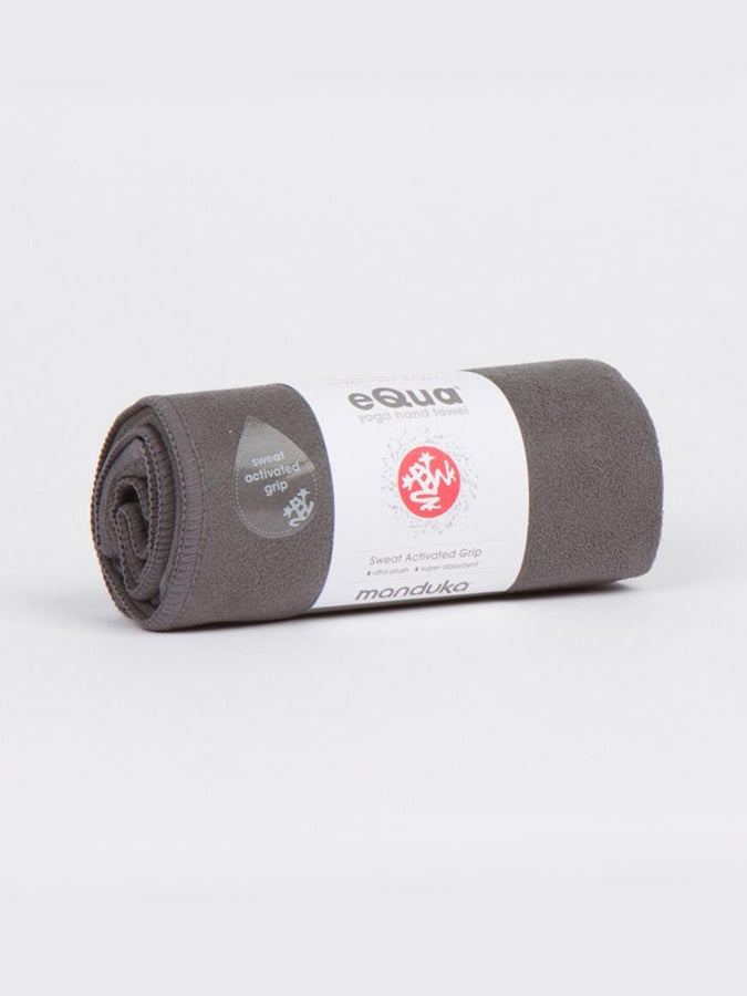 Manduka eQua Yoga Hand Towel - Premium Microfiber for Hot Yoga, Pilates & Gym - Quick-Dry & Non-Slip Grip - Ideal for Sweat Absorption & Workout Essentials