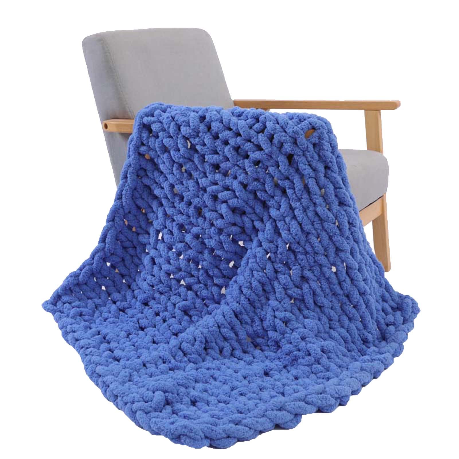 Chunky Knit Blanket 59x79 Inches - Ultra Soft Oversized Throw Blanket for Bed, Couch & Sofa (150x200cm) - Perfect for Cozy Nights, Living Room Lounging & Home Decor