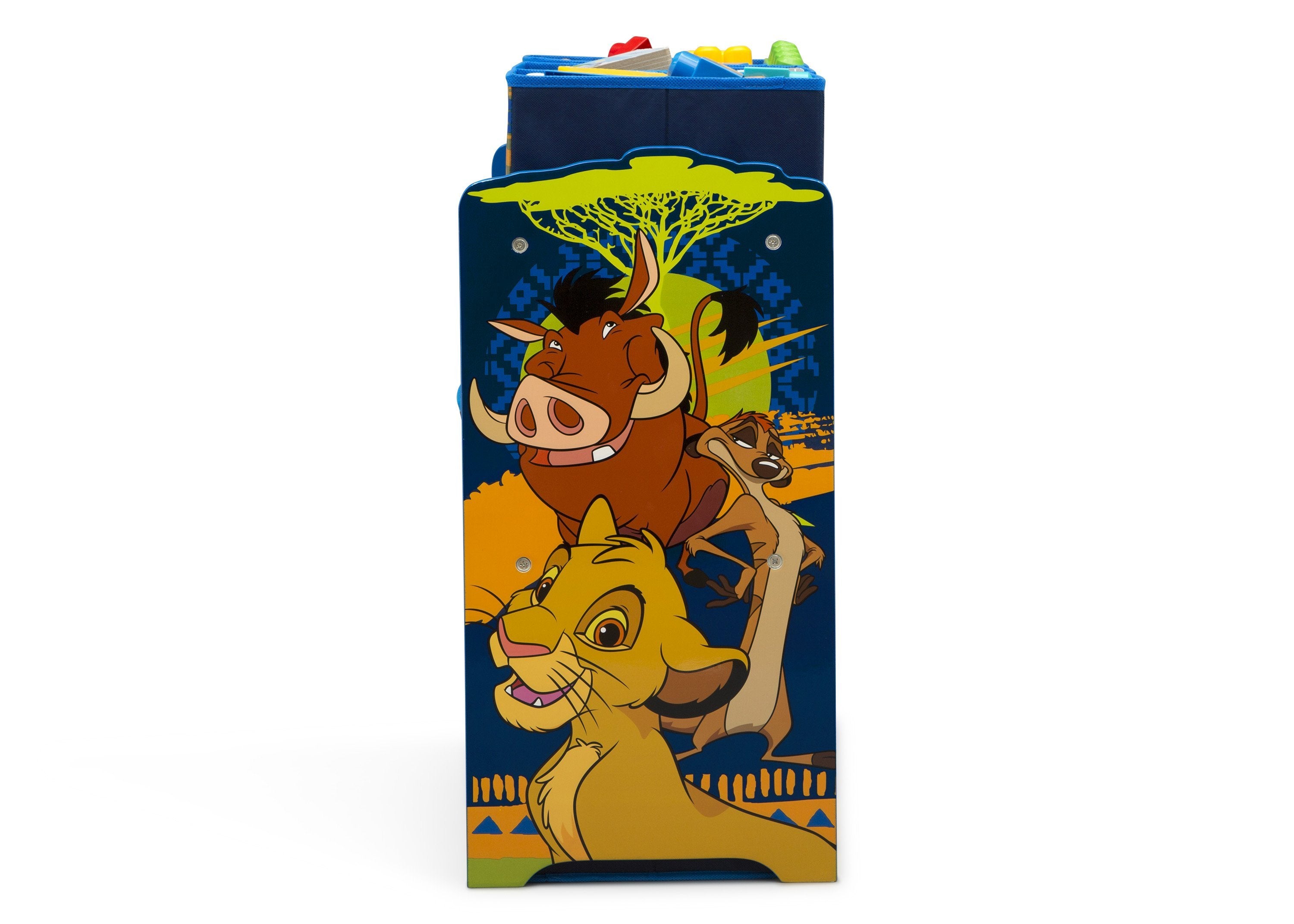 The Lion King 6 Bin Toy Storage Organizer - Kids' Room Organization & Toy Box for Bedroom, Playroom, Nursery - Perfect for Storing Toys, Books, and Kids' Accessories