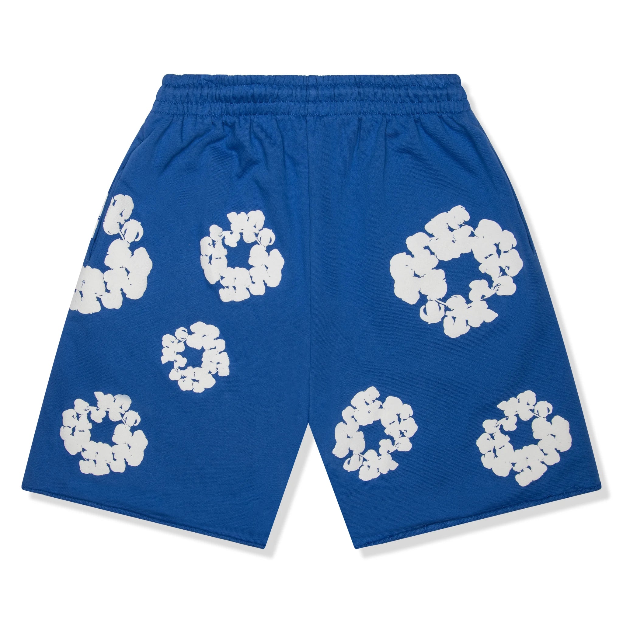 Denim Tears Cotton Wreath Royal Blue Denim Shorts for Men - Casual Summer Streetwear Shorts for Hip Hop Fashion & Urban Style