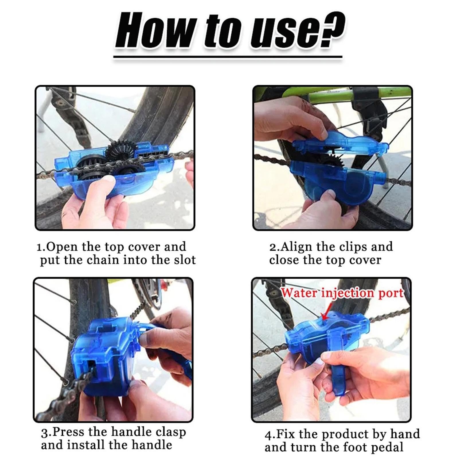 Park Chain Scrubber - Bike Chain Cleaning Brush Tool | Portable Bicycle Chain Cleaner for Effective Maintenance | Perfect for Road Bikes, Mountain Bikes & Motorcycles | DIY Bike Cleaning & Lubrication Kit