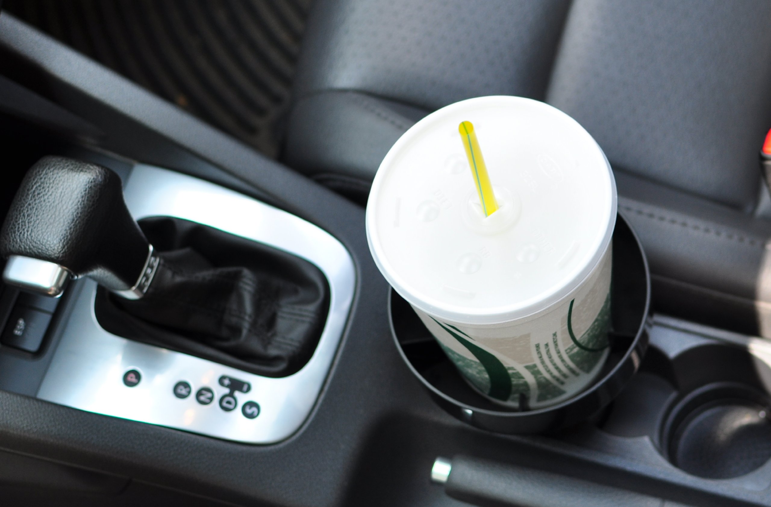 Universal Black Auto Cup Holder Insert - Fits Car, RV, Truck & More - Large Spill-Proof Drink Holder for Coffee, Soda & Water Bottles - Perfect for Road Trips, Commuting & Travel Accessories