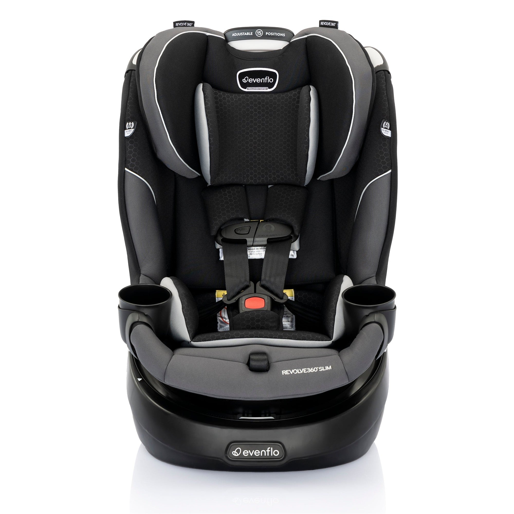 Evenflo Revolve360 Slim 2-in-1 Rotating Convertible Car Seat for Babies & Toddlers - Safe, Comfortable & Easy to Install for Rear & Forward Facing Use at Home or Travel
