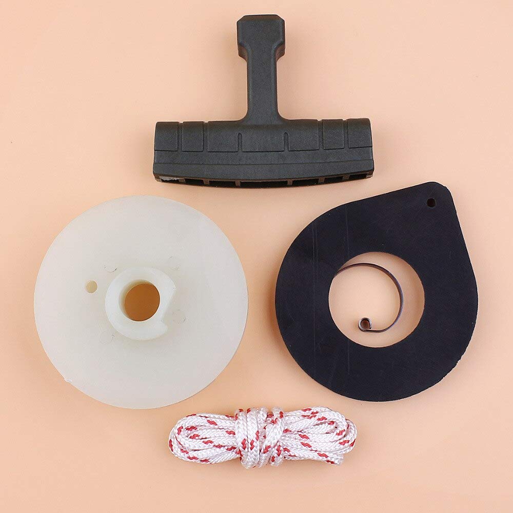 Husqvarna 51 55 55 Rancher Chainsaw Recoil Starter Spring Pulley Grip Rope Kit - Replacement Parts for EPA Chainsaws - Perfect for DIY Repairs & Outdoor Maintenance