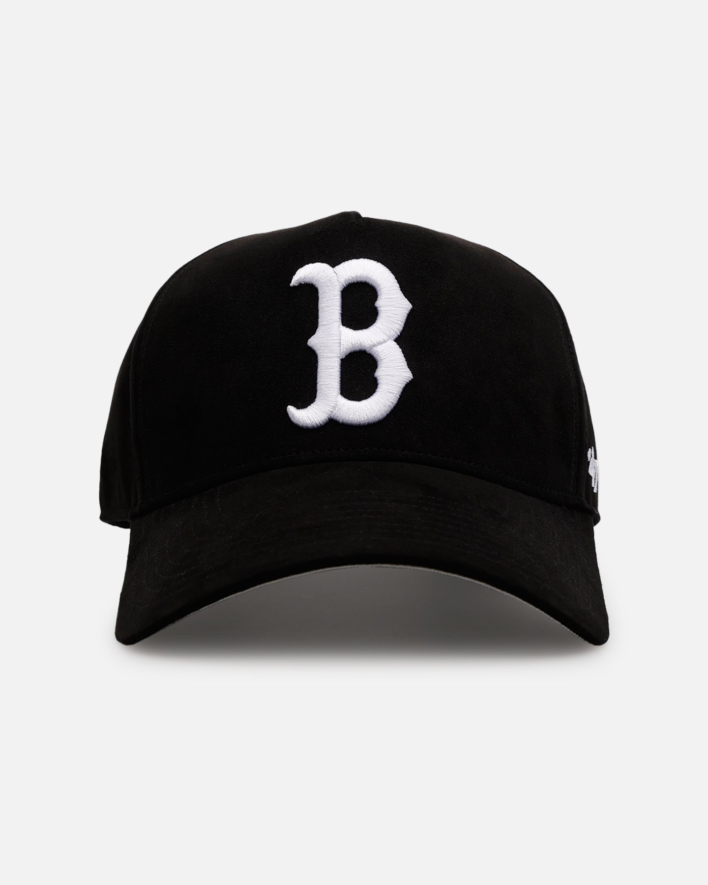 47 Brand Boston Red Sox Ultrasuede 47 MVP Adjustable Strapback Hat - Black/White Baseball Cap for Men - Perfect for Games, Fan Gear & Streetwear Fashion