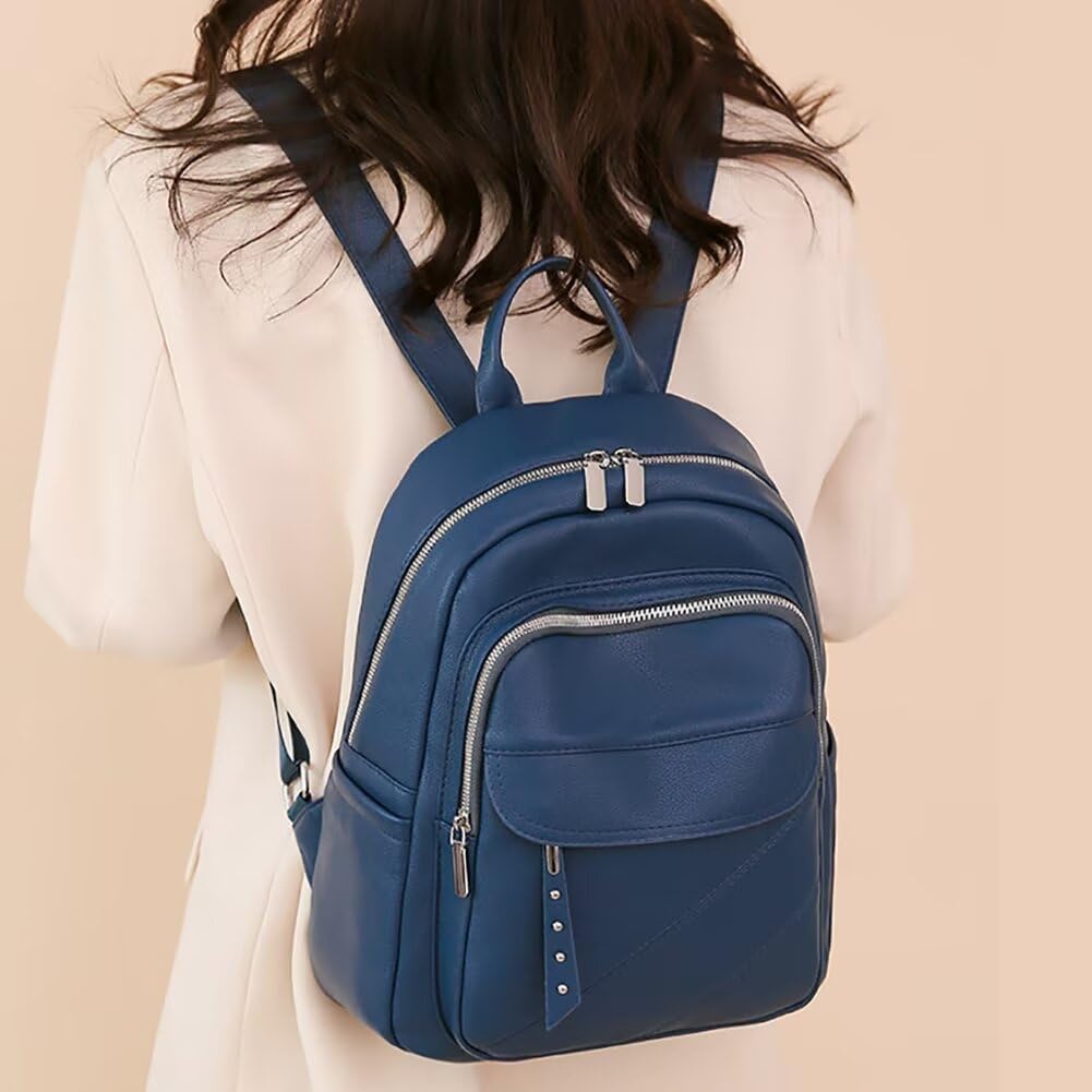 Women's Leather Backpack - Convertible Travel Purse for Daily Use & Outings