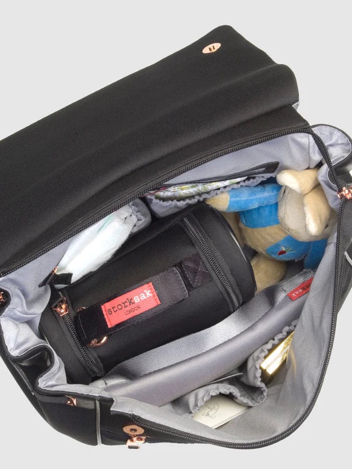 Storksak St James Scuba Changing Bag - Premium Diaper Bag for Moms, Waterproof & Stylish Baby Essentials Organizer - Perfect for Travel, Shopping & Daily Outings with Baby