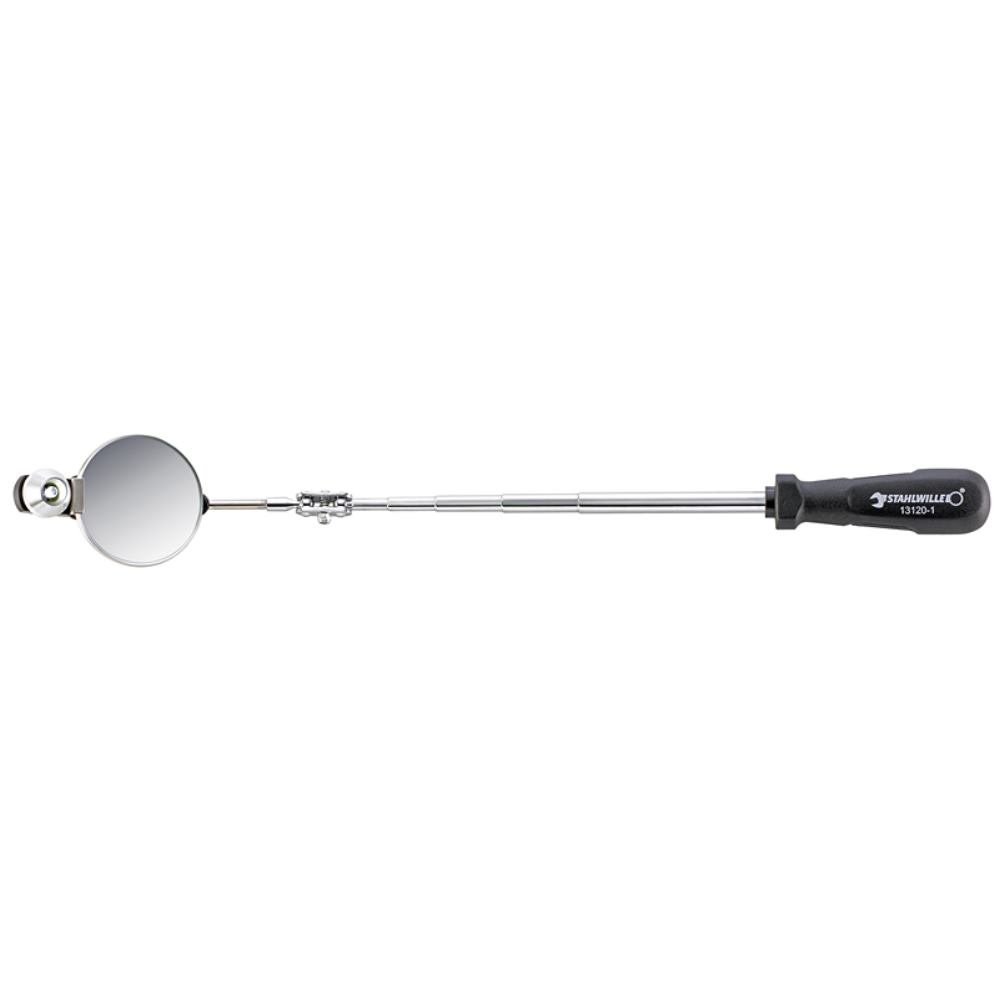 Stahlwille Telescopic Inspection Mirror 13120-1 - Extendable Mechanic's Mirror for Automotive, HVAC & Hard-to-Reach Areas