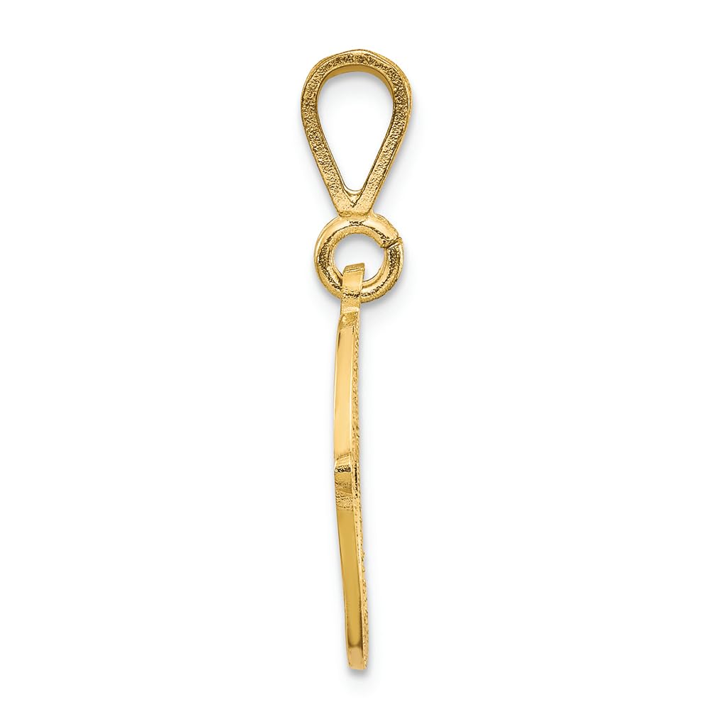 FJC Finejewelers 14k Yellow Gold Initial O Charm Pendant - Personalized Letter O Necklace for Women, Gift for Her, Birthday, Anniversary, Valentine's Day Jewelry