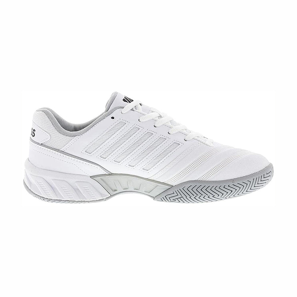 K Swiss BigShot Light 4 Men's Tennis Shoes - White/Black - Lightweight Performance Court Shoes for Men - Perfect for Tennis, Training & Casual Wear