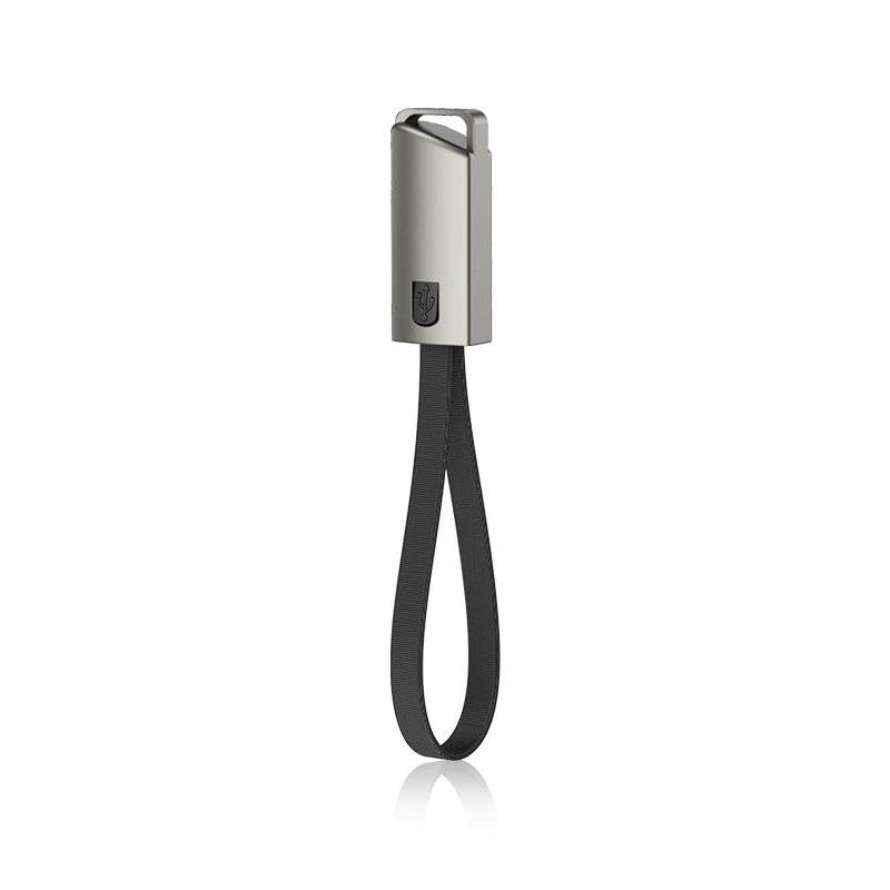 BoxWave USB Type-C Keychain Charger Cable - Compatible with LG Rollable Phone, 8-Inch USB-C to USB-A Fast Charging Cable with Key Ring - Jet Black - Perfect for Travel, Office, and On-the-Go Charging