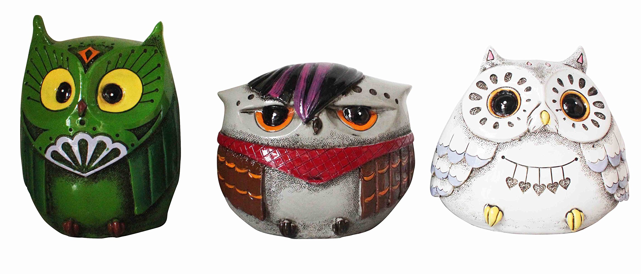 House of Marbles Owl Money Box - Unique Ceramic Piggy Bank for Kids & Adults | Perfect for Savings, Gifts & Home Decor | Assorted Colors (1 Piece)