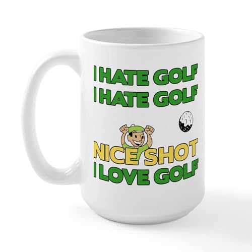 White - Golf Fun Large Mug