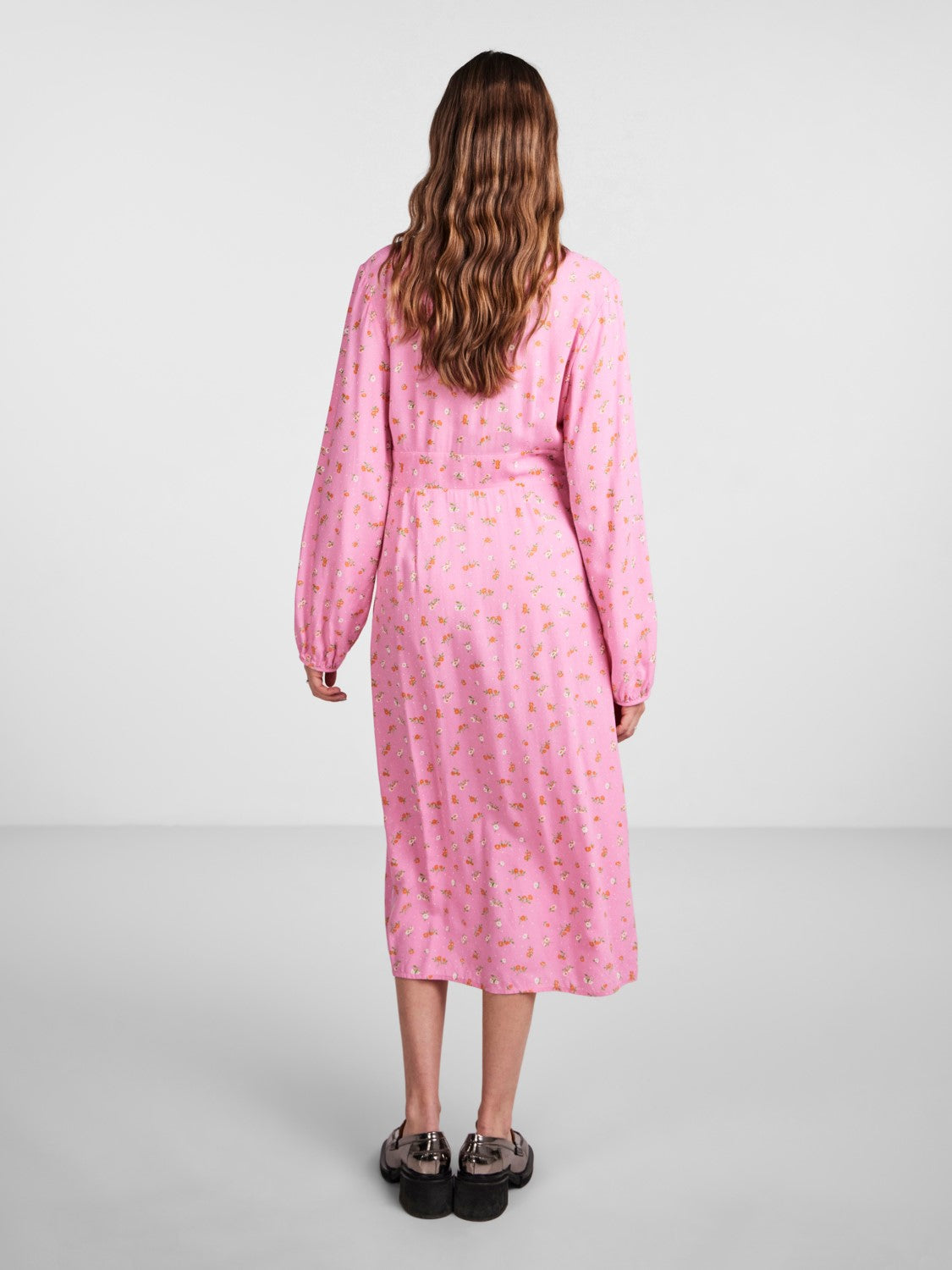 Kennedy Dress with Sachet Pink Floral Print - Elegant Women's Summer Dress for Parties, Weddings & Date Nights