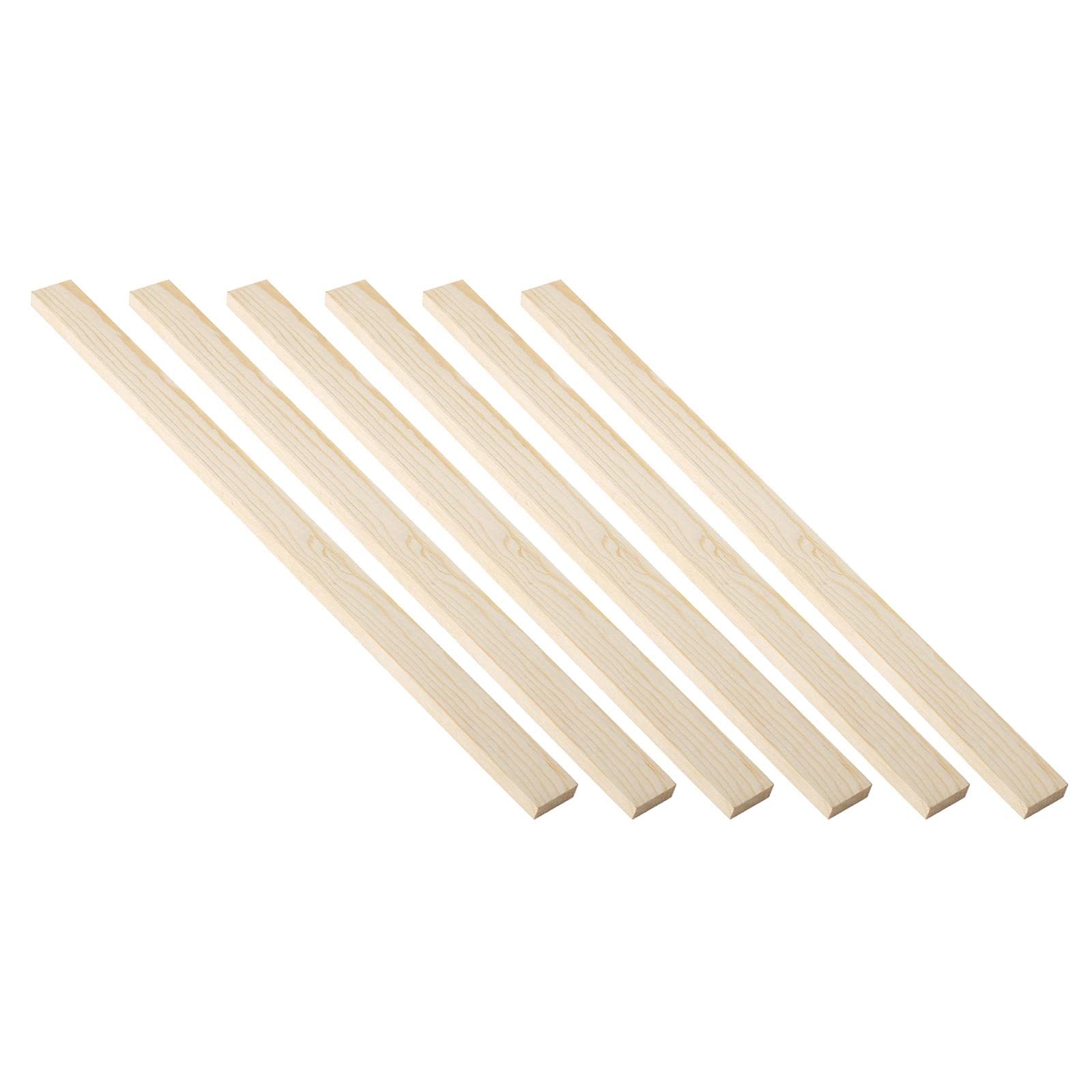 Milageto 6Pcs Wooden Rolling Pin Guides - 5mm 7mm 10mm Dough Thickness Strips for Baking, Clay Crafts, Pottery & Pizza Making | Perfect for Homemade Cookies, Pasta & Art Projects