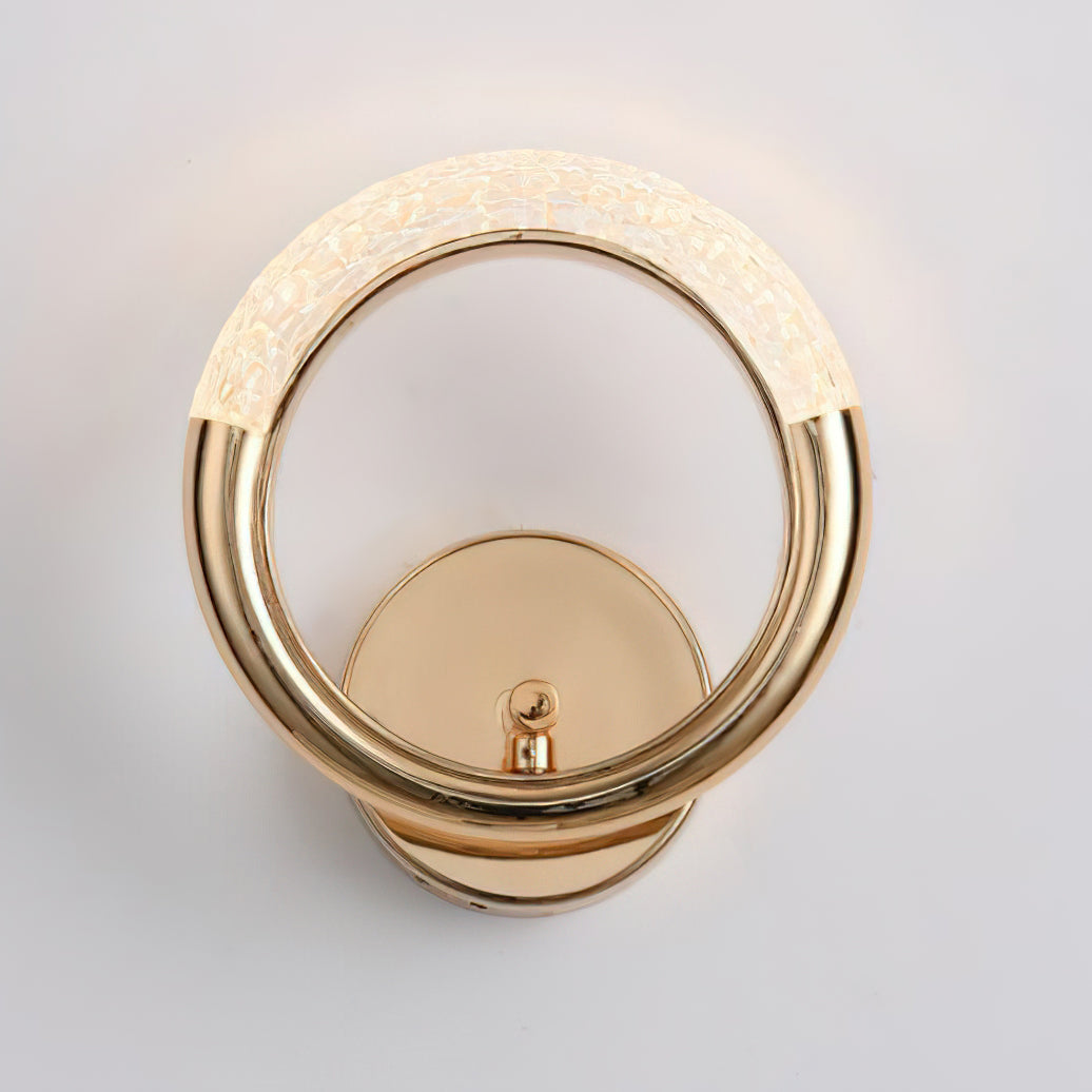 Shiny Crystal Earrings Wall Lamp - Elegant Bedroom Lighting Decor for Home & Office
